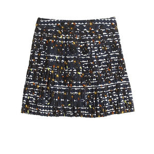 J. Crew Pleated lattice skirt in hidden floral